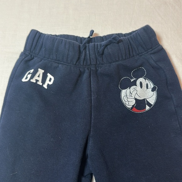 GAP X Disney - Kids Dark Blue Mickey Mouse Sweatpants/Joggers - Picture 2 of 3